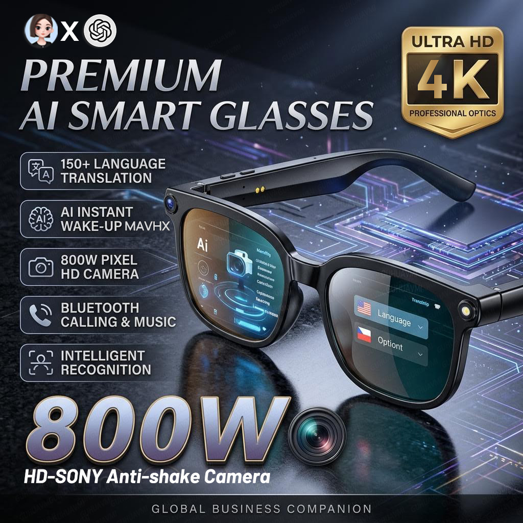 نظارات ذكية 4K بدقة 8 ميجابكسل - مراجعة Photography Japanese وسعره